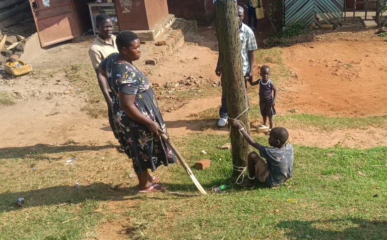  Journalists Save Child Strapped to Electric Pole in Ngogwe Town.